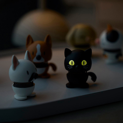 Hoptimist Kat figur XS sort H 5,3 cm