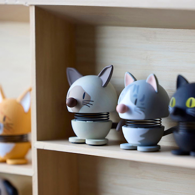 Hoptimist Siamesisk kat figur XS beige H 5,7 cm