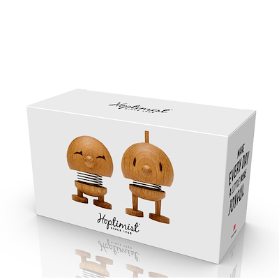 Hoptimist Bimble og Bumble figur egetræ H 7,5 cm 2 stk.