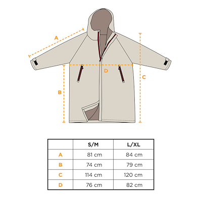Södahl North vinterbadekåbe beige L/XL