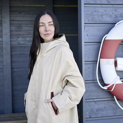 Södahl North vinterbadekåbe beige L/XL