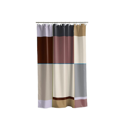 Södahl Colour Block badeforhæng rosewood 180x200 cm