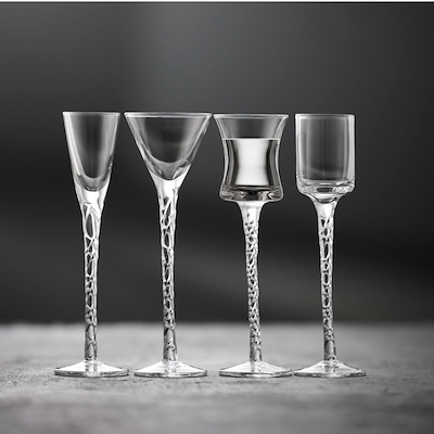 Lyngby Glas Nora snapseglas klar 4 stk.