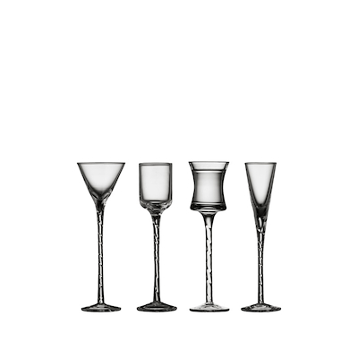 Lyngby Glas Nora snapseglas klar 4 stk.