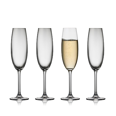 Lyngby Glas Juvel champagneglas 22 cl 4 stk.