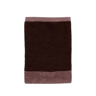 Södahl Colour Block håndklæde rosewood 50x100 cm