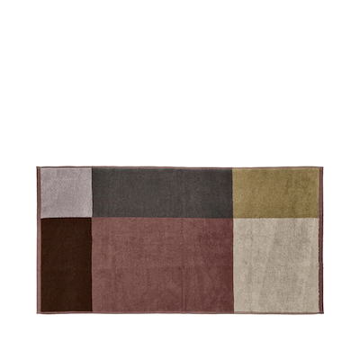 Södahl Colour Block håndklæde rosewood 50x100 cm