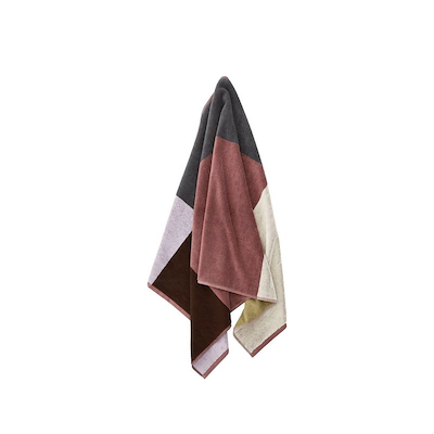 Södahl Colour Block håndklæde rosewood 70x140 cm