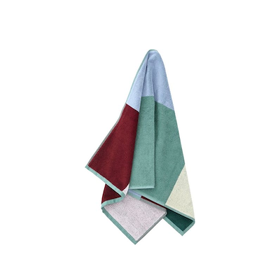 Södahl Colour Block håndklæde lilla 50x100 cm