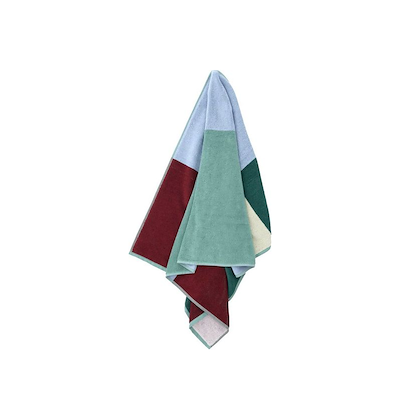 Södahl Colour Block håndklæde lilla 70x140 cm