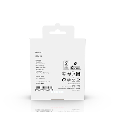 Zone Bold glasbrikker sort 6 stk.