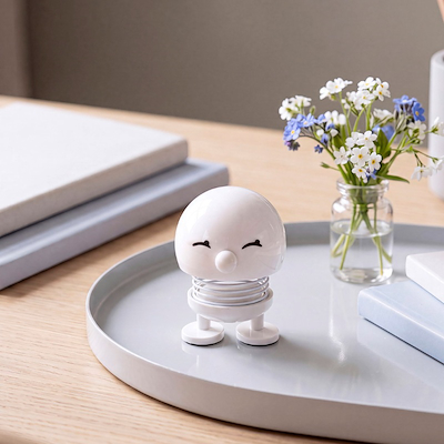 Hoptimist Bimble XS figur hvid H 5,8 cm