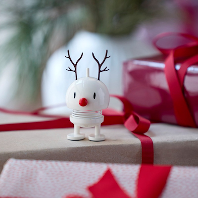 Hoptimist Reindeer Bumble XS figur hvid H 6,9 cm