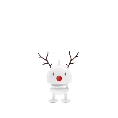 Hoptimist Reindeer Bumble XS figur hvid H 6,9 cm
