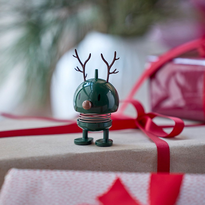 Hoptimist Reindeer Bumble XS figur grøn H 6,9 cm