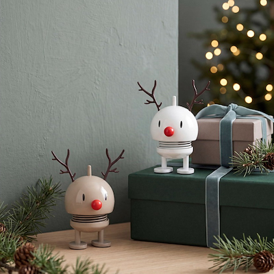 Hoptimist Reindeer Bumble XS figur sæt latte/hvid