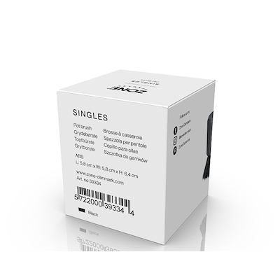 Zone Singles grydebørste sort H 6,4 cm