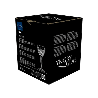 Lyngby Glas Melodia portvinsglas 4 stk. 14 cl
