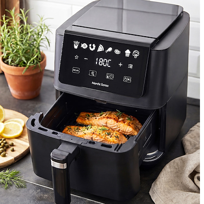 Nordic Sense airfryer sort 6,5 liter 1700 watt