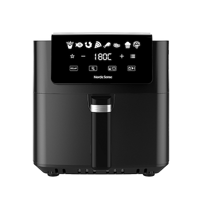 Nordic Sense airfryer 6,5 liter sort 1700 watt