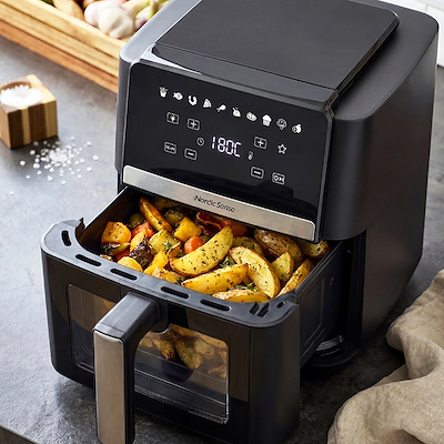 Nordic Sense airfryer 9 liter sort 2000 watt