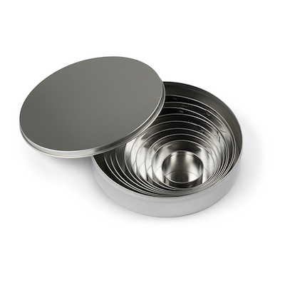 Blomsterbergs udstikkersæt rund 9 stk. stål