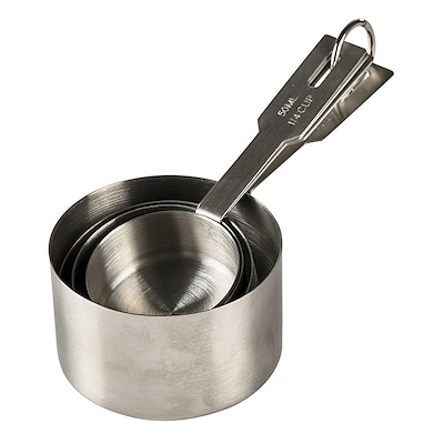 Blomsterbergs målebægersæt rustfrit stål 250 ml