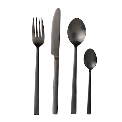 Bitz bestik sort 16 dele