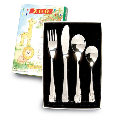 Nordic Sense Zoo børnebestik rustfrit stål