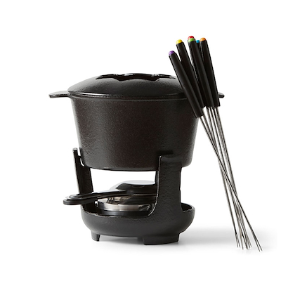 Funktion fonduesæt sort 10 dele Ø15 cm H17 cm