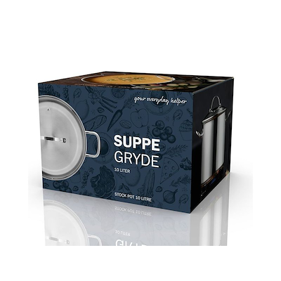 Funktion suppegryde 10 liter stål