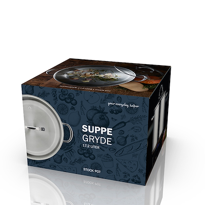 Funktion suppegryde 17,2 liter 18/0 stål