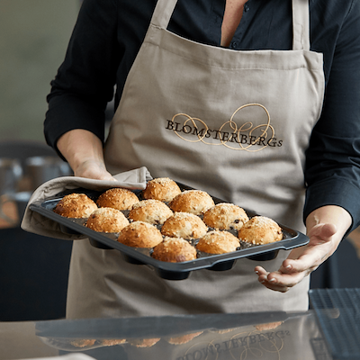 Blomsterbergs muffinform silikoneform grå
