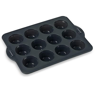 Blomsterbergs muffinform silikoneform grå