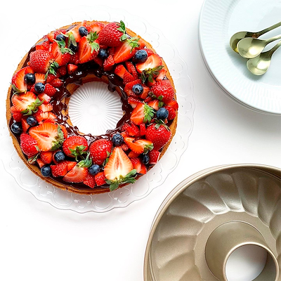 Aldente springform med to bunde guld 24 cm