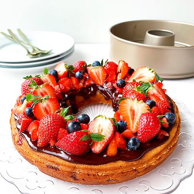 Aldente springform med to bunde guld 24 cm