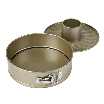 Aldente springform med to bunde guld 24 cm