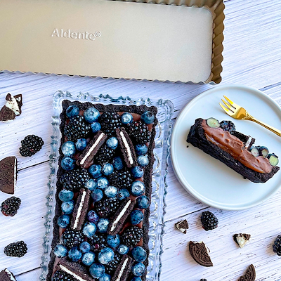 Aldente tærteform guld 35 cm