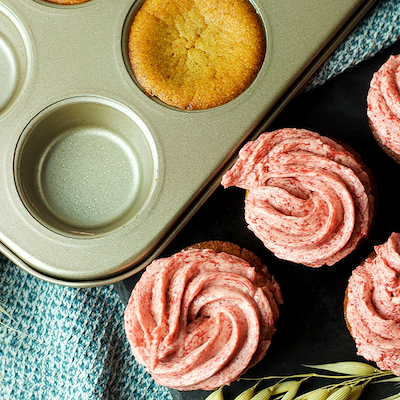 Aldente muffinform guld 12 muffins