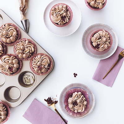 Aldente muffinform guld 12 muffins