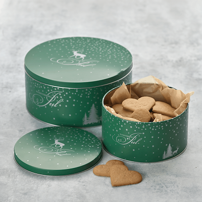 Blomsterbergs Jul kagedåsesæt grøn 2 stk.