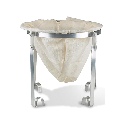 Funktion gelestativ sølv aluminium/bomuld