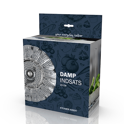 Funktion grøntsagsdampindsats sølv Ø23 cm