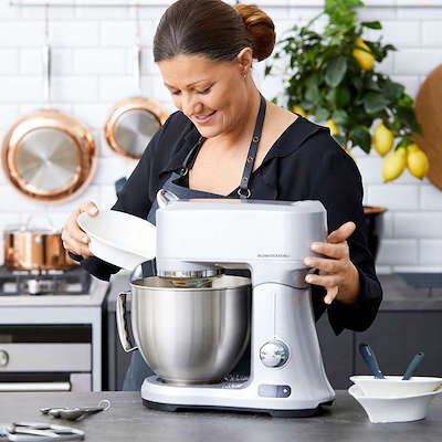 Blomsterbergs køkkenmaskine stål 1000 Watt