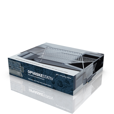 Funktion opvaskestativ grå 43x32x24.5 cm