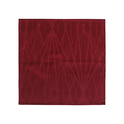 Södahl damask diamond grid mundserviet 45x45 cm rød 4 stk
