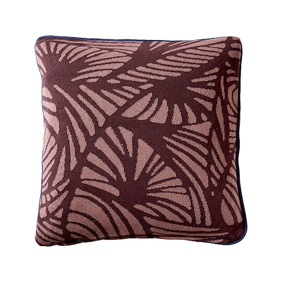Södahl Deco Leaves pude 50x50 cm dusty berry