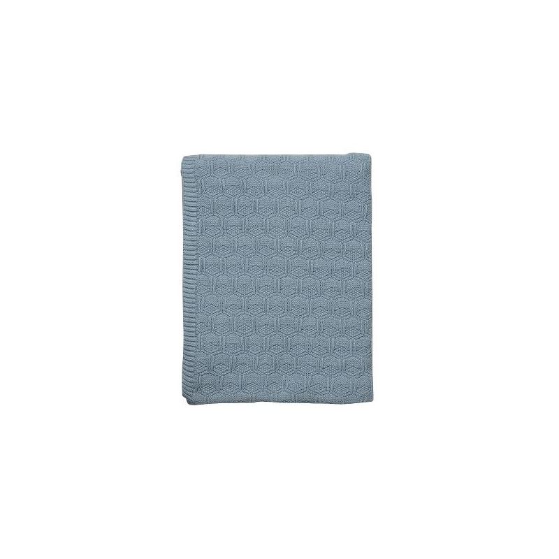 8: Södahl Deco Knit plaid 130x170 cm linen blue