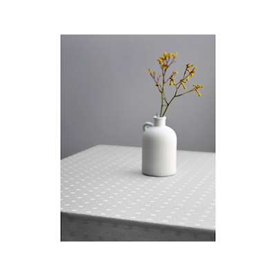 Södahl damask dug Squares 140x220 cm white