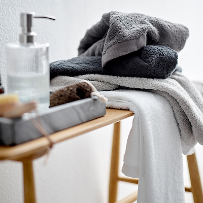 Södahl Organic Comfort håndklæde black 40x60 cm